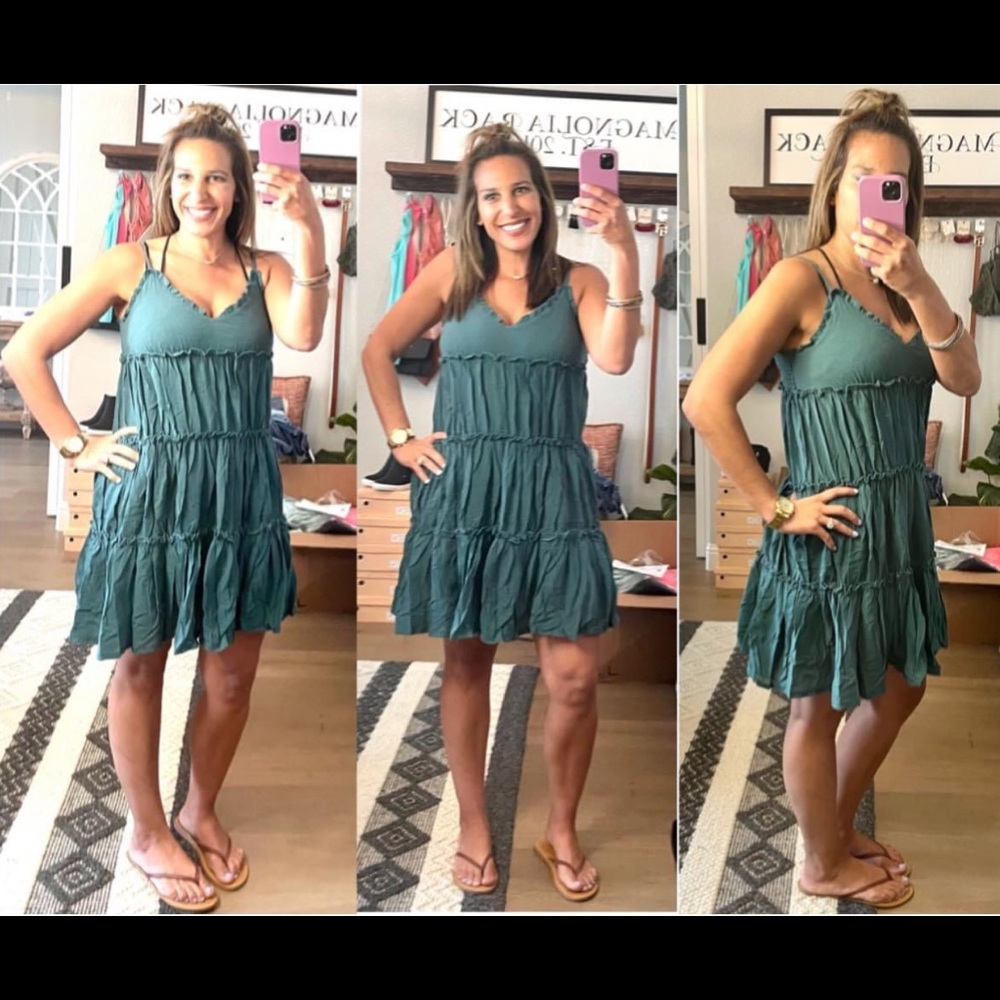 Olive green sundress